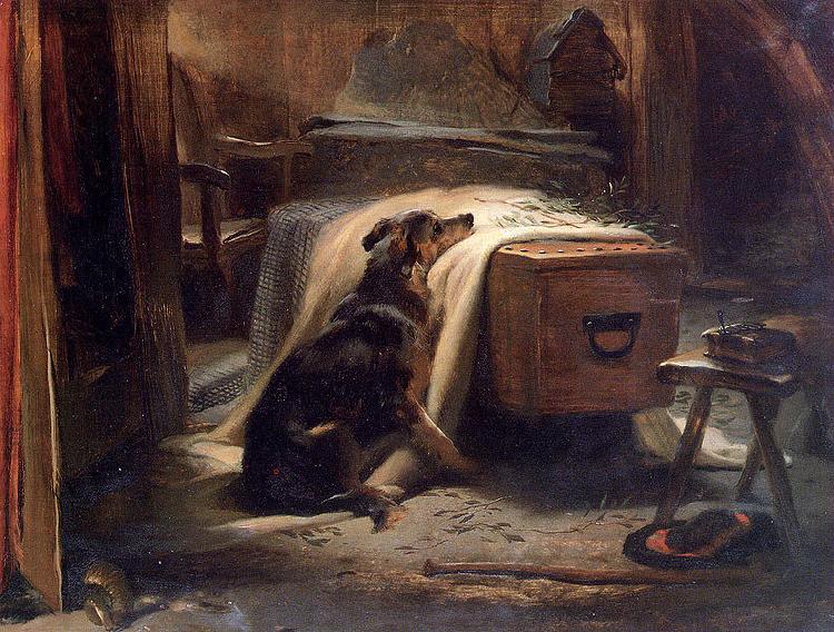 Landseer, Edwin Henry The Old Shepherd's Chief Mourner oil painting image